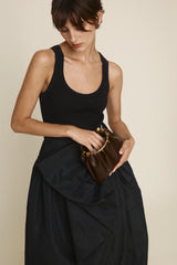 CHOCOLATE RING HANDLE BAG