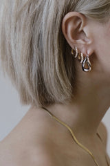 GOLD-SILVER MISMATCH EARRINGS
