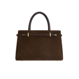 ESPRESSO SUEDE BOOK TOTE BAG 25