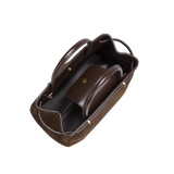 ESPRESSO SUEDE BOOK TOTE BAG 25