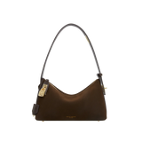 GOLD ESPRESSO SUEDE HOBO BAG