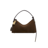 GOLD ESPRESSO SUEDE HOBO BAG