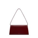 PATENT DARK CHERRY SHOULDER BAG