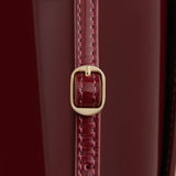 PATENT DARK CHERRY SHOULDER BAG