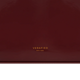 PATENT DARK CHERRY SHOULDER BAG