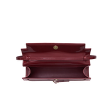 PATENT DARK CHERRY SHOULDER BAG