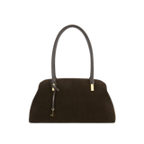 MEDIUM ESPRESSO SUEDE CLUB BAG