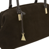 MEDIUM ESPRESSO SUEDE CLUB BAG