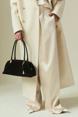 MEDIUM ESPRESSO SUEDE CLUB BAG