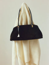 MEDIUM ESPRESSO SUEDE CLUB BAG