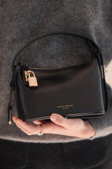 MINI GOLD BLACK HOBO BAG