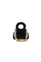 BLACK VELVET MINI CLOUD BAG
