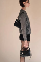 MINI GOLD BLACK HOBO BAG