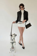 NOIR ALLURE SHOULDER BAG