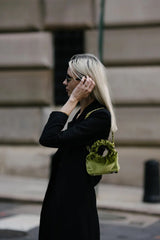 EMERALD VELVET MINI CLOUD BAG