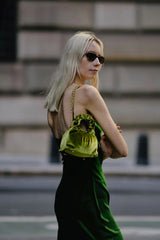 EMERALD VELVET MINI CLOUD BAG