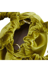 EMERALD VELVET MINI CLOUD BAG