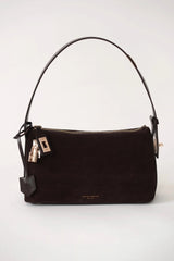 GOLD ESPRESSO SUEDE HOBO BAG