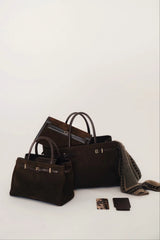 TRUFFLE SUEDE SHOULDER BAG