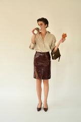 MINI GOLD CHOCOLATE HOBO BAG