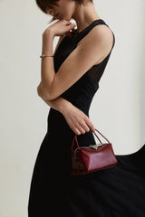 MAROON PYTHON CAFÉ MINI BAG