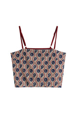 STRETCH SHORT SKINNY SLEEVELESS TOP