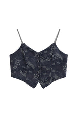 VINTAGE SHORT SLEEVELESS TOP