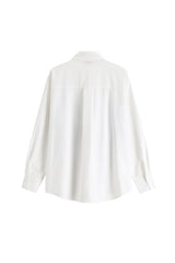 FAKE TWO PIECE STITCHING SLING WHITE SHIRT