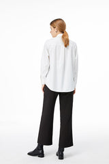 FAKE TWO PIECE STITCHING SLING WHITE SHIRT