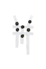 THREE-DIMENSIONAL FLOWER VEST + SHIRT DRESS ( 2 PIECES)