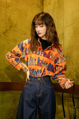 VINTAGE PRINTED CORDUROY SHIRT