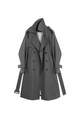 MID-LENGTH DOUBLE BREASTED TRENCH COAT