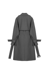 MID-LENGTH DOUBLE BREASTED TRENCH COAT