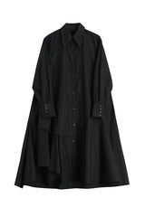 IRREGULAR BLACK PETTICOAT DRESS