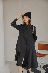 IRREGULAR BLACK PETTICOAT DRESS