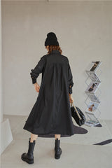 IRREGULAR BLACK PETTICOAT DRESS