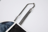 STRETCH METAL CHAIN SLEEVELESS TOPS
