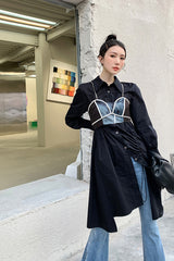 STRETCH METAL CHAIN SLEEVELESS TOPS