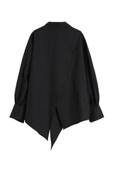 LOOSE SHORT ASYMMETRIC SHIRT