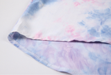 TWO-PIECE TIE -DYE SHIRT + SLEEVELESS TOP