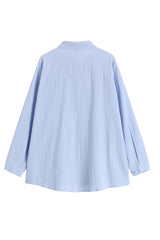 LOOSE SHIRT + SHAWL ( 2 PIECES / 4 COLORS )