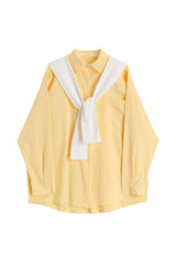 LOOSE SHIRT + SHAWL ( 2 PIECES / 4 COLORS )