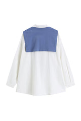 LOOSE SHIRT + SHAWL ( 2 PIECES / 4 COLORS )