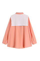 LOOSE SHIRT + SHAWL ( 2 PIECES / 4 COLORS )