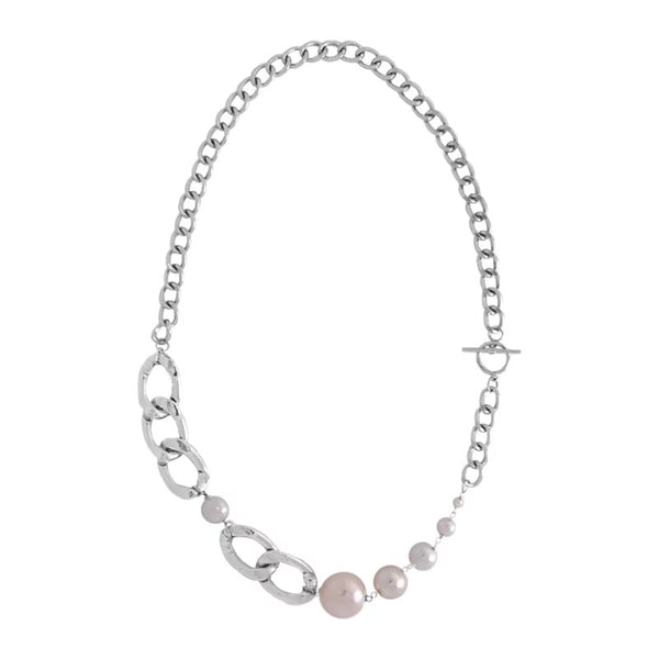 #VALENTINE'S DAY# CHAIN NECKLACE WITH PEARL
