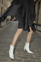 PLEATED SHIRT DRESS (FIVES COLORS)