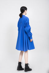 PLEATED SHIRT DRESS (FIVES COLORS)