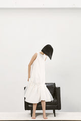 RUFFLE HEM SLEEVELESS DRESS