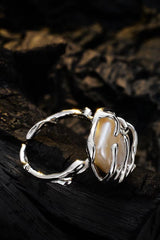 Bague tour de cou perle baroque