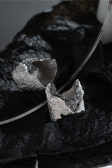 Sterling Silver Textured Wide Ring